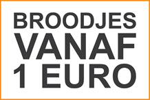 Belegde broodjes vanaf 1 euro